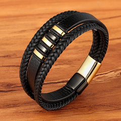 69 Various Leather Stainless Steel Braided Bracelet