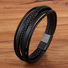 69 Various Leather Stainless Steel Braided Bracelet