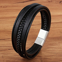 69 Various Leather Stainless Steel Braided Bracelet