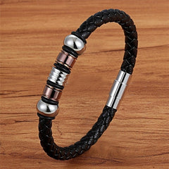 69 Various Leather Stainless Steel Braided Bracelet