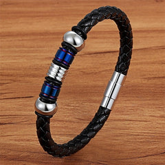 69 Various Leather Stainless Steel Braided Bracelet