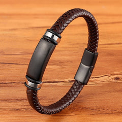 69 Various Leather Stainless Steel Braided Bracelet