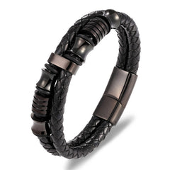 69 Various Leather Stainless Steel Braided Bracelet