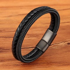 69 Various Leather Stainless Steel Braided Bracelet