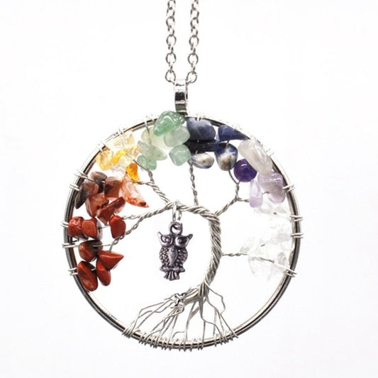 31 Various Chakra Quartz Crystal Necklaces & Keychains
