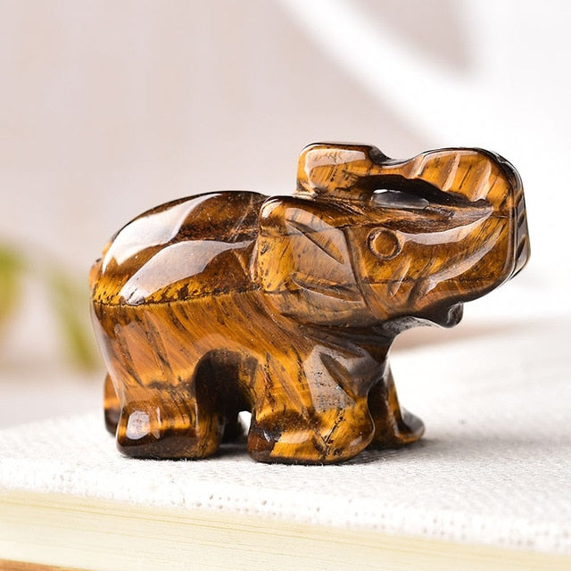 20 Various Natural Quartz Elephant Crystal