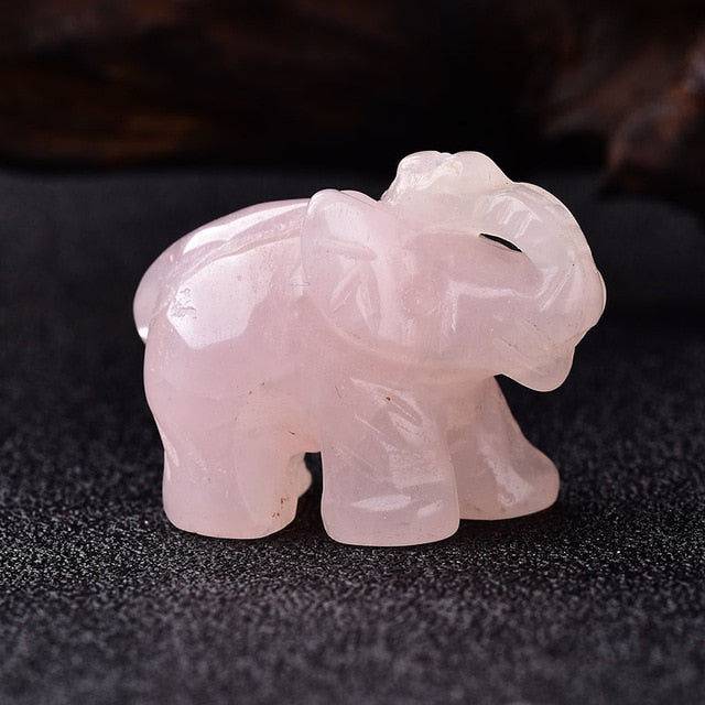 20 Various Natural Quartz Elephant Crystal