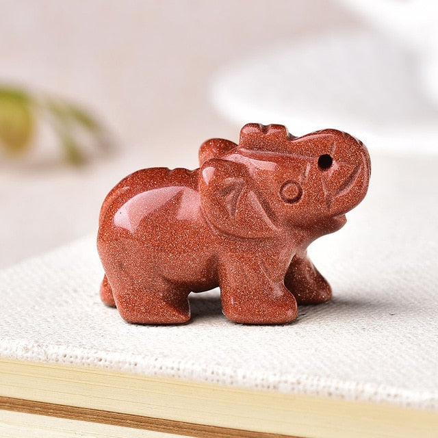 20 Various Natural Quartz Elephant Crystal