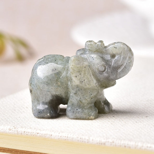 20 Various Natural Quartz Elephant Crystal