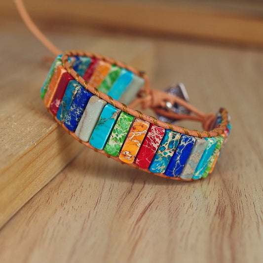 2 Various Natural Stone Handmade Chakra Bracelet