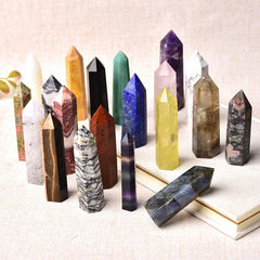 30 Various Natural Crystal Healing Points