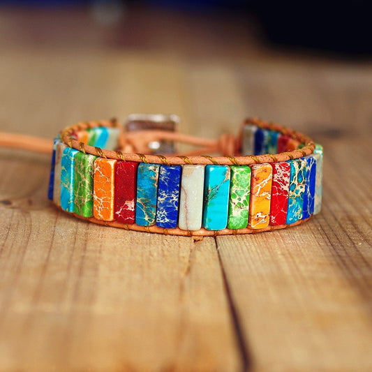 2 Various Natural Stone Handmade Chakra Bracelet