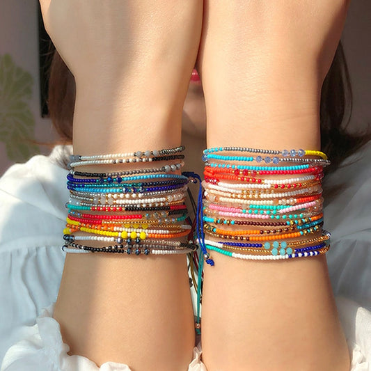 12 Various Handmade Bohemian Friendship Bracelet