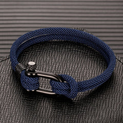 18 Various U Shape Rope Buckle Survival Bracelet