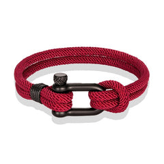 18 Various U Shape Rope Buckle Survival Bracelet