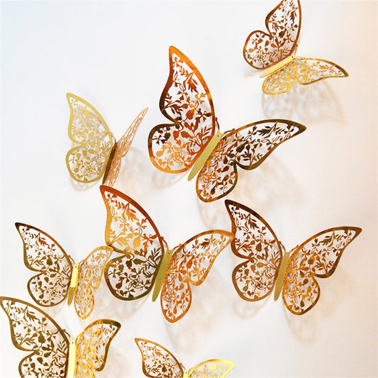 27 Various 4D Hollow Butterfly Wall Sticker Home Decoration