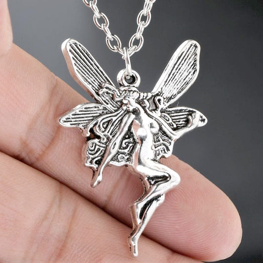2 Various Vintage Angel Fairy Necklace