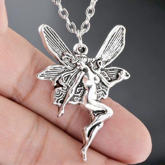 2 Various Vintage Angel Fairy Necklace