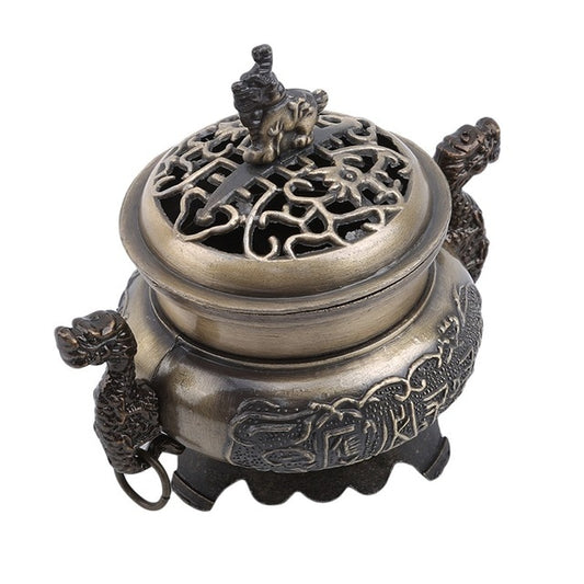 13 Various Retro Lotus Incense Dragon Burners