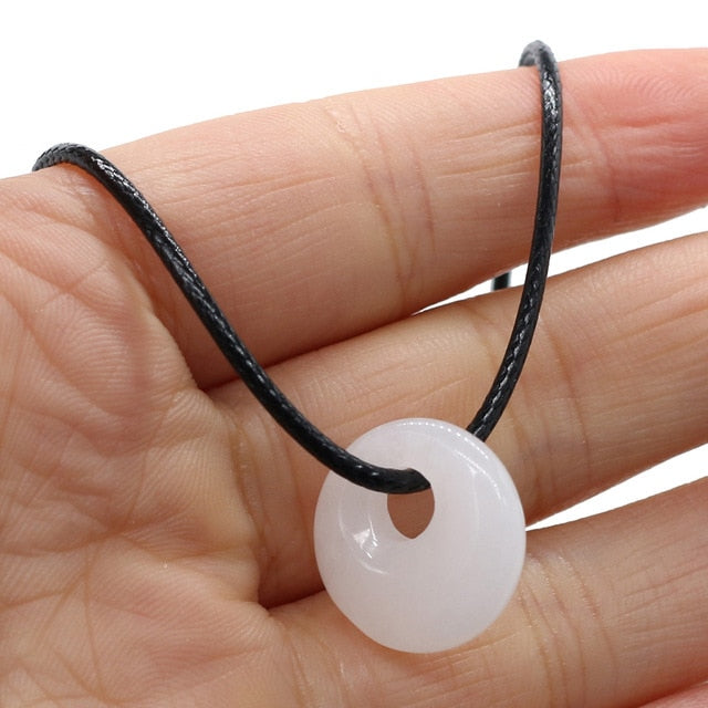 20 Various Natural Round Crystal Necklace