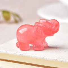 20 Various Natural Quartz Elephant Crystal