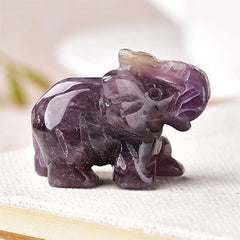 20 Various Natural Quartz Elephant Crystal