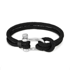 18 Various U Shape Rope Buckle Survival Bracelet