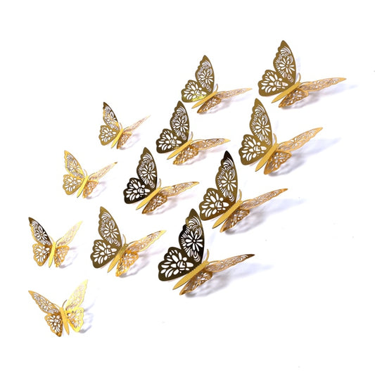 27 Various 4D Hollow Butterfly Wall Sticker Home Decoration
