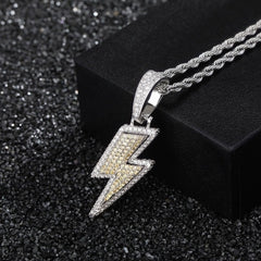 3 Various Retro Zircon Lightning Necklaces
