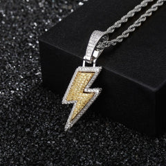 3 Various Retro Zircon Lightning Necklaces
