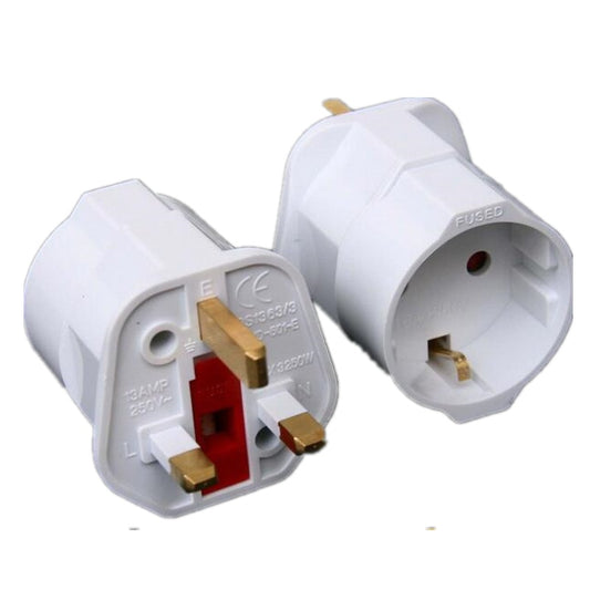 2 Various Multifunctional EU to UK Plug Adapter